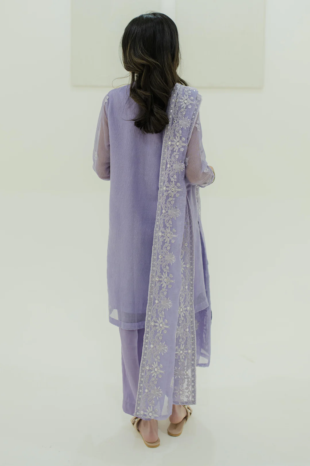 Embroidered Kurta Dupatta - 3237 - Image 5