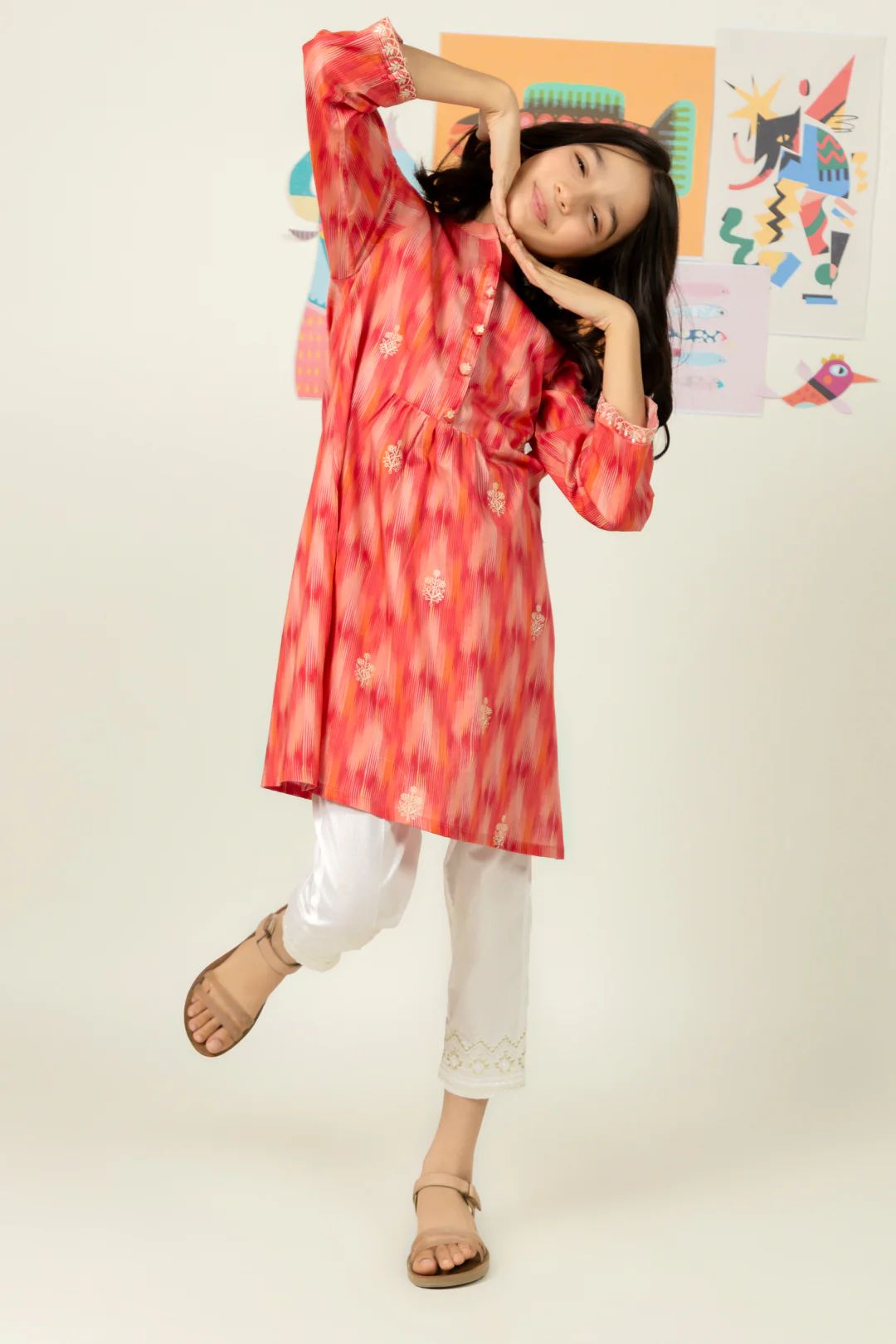 Embroidered Kurta - 1314 - Image 2