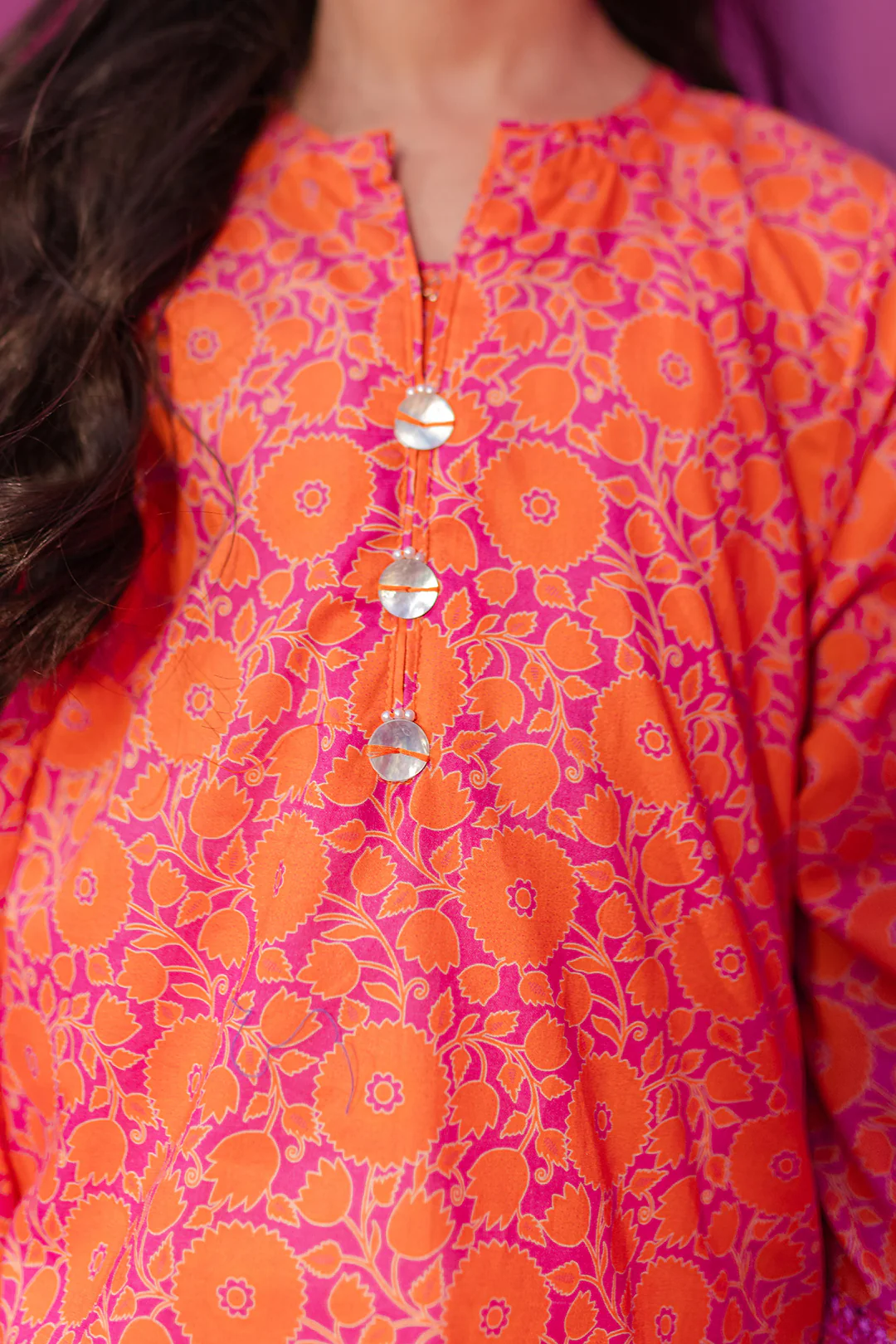 Embroidered Kurta - 1404 - Image 4