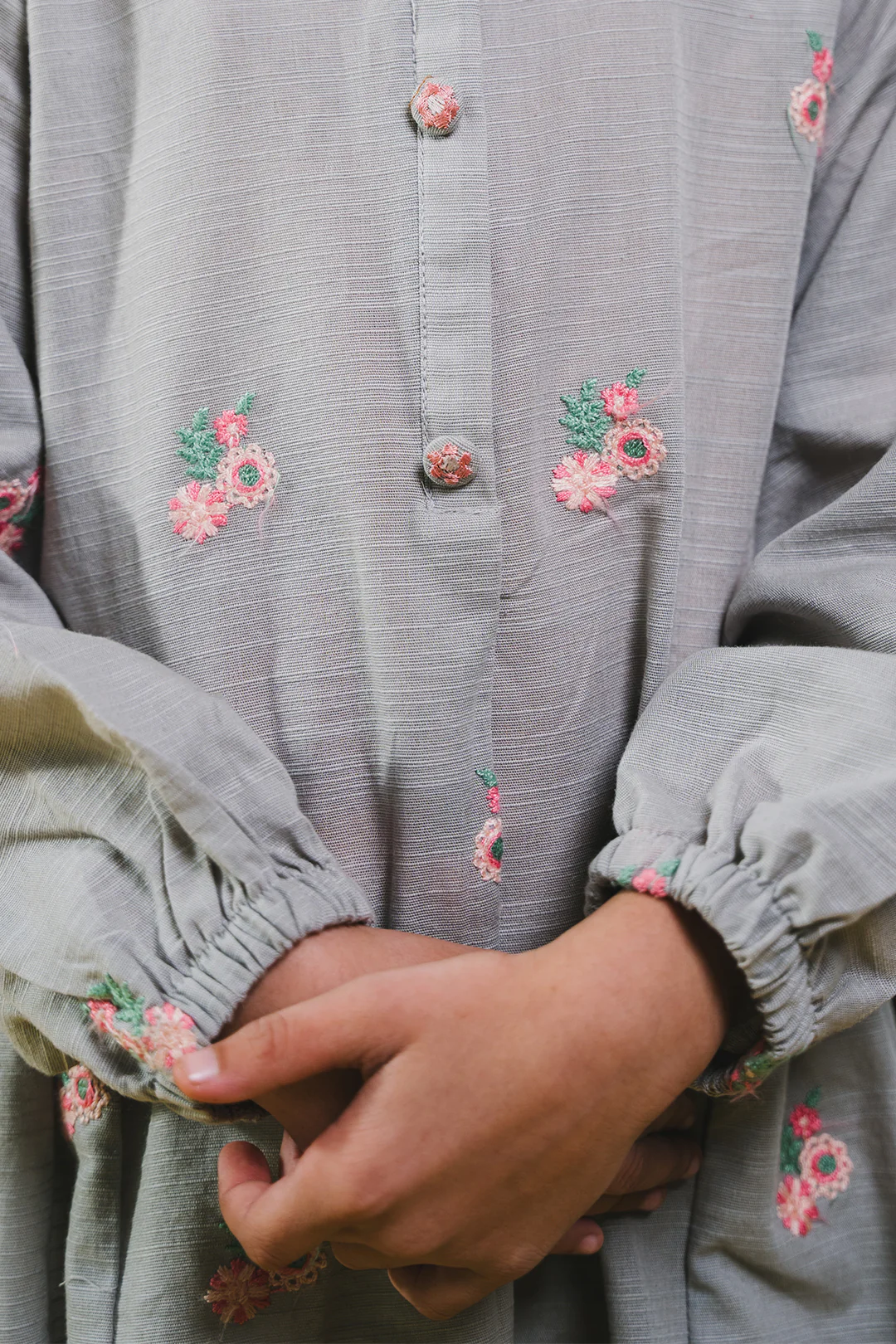 Embroidered Kurta - 1161 - Image 4