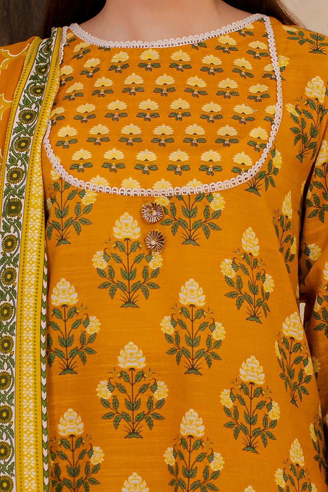 Kurta Shawl Trouser - 2946 - Image 4