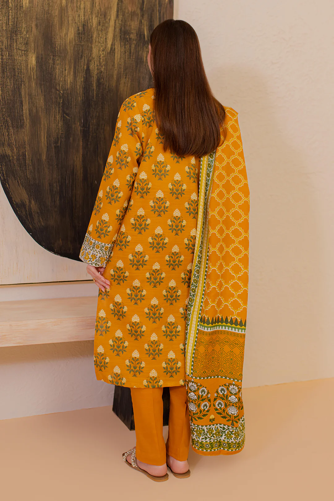 Kurta Shawl Trouser - 2946 - Image 6