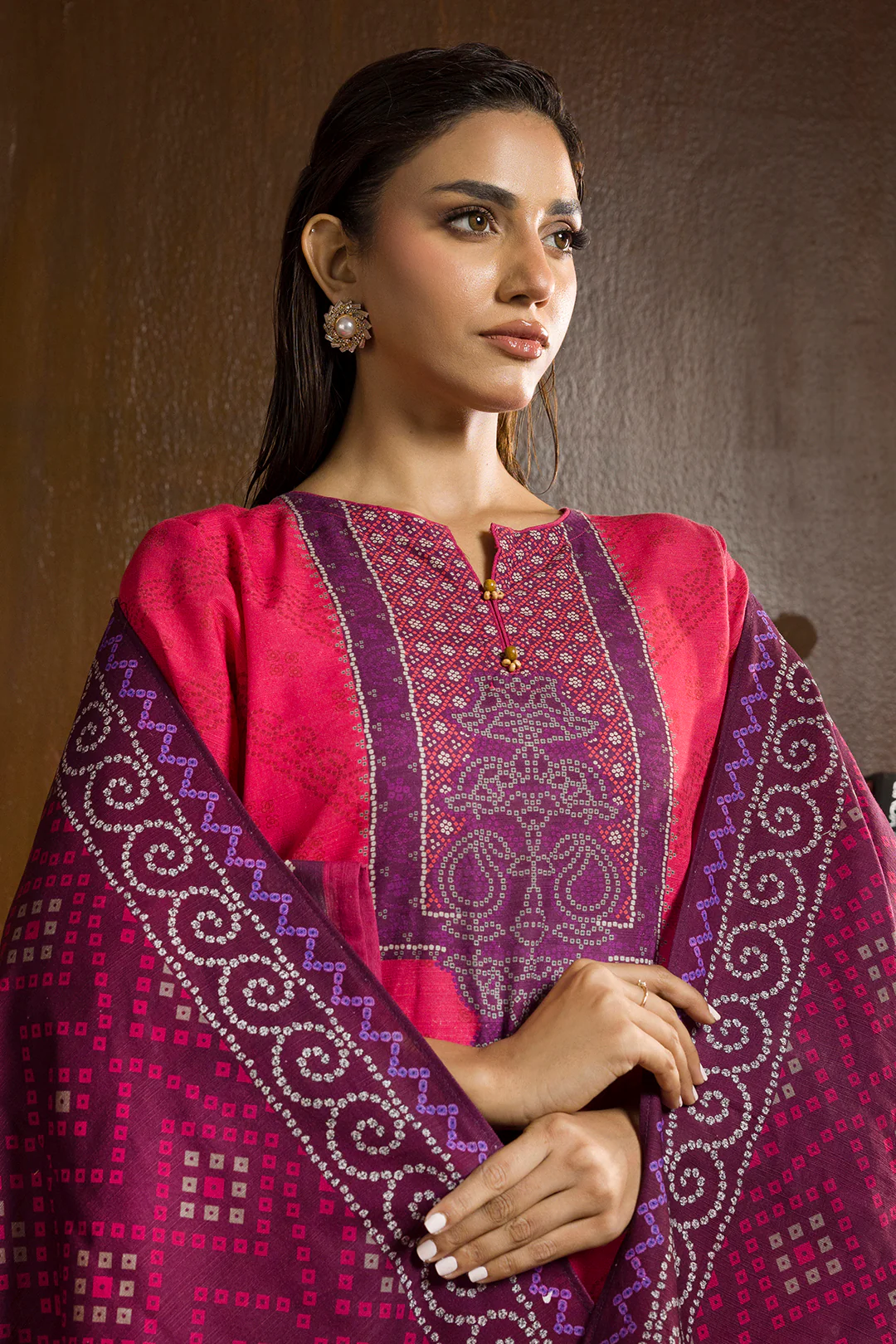 Kurta Shawl Trouser - 3007 - Image 4
