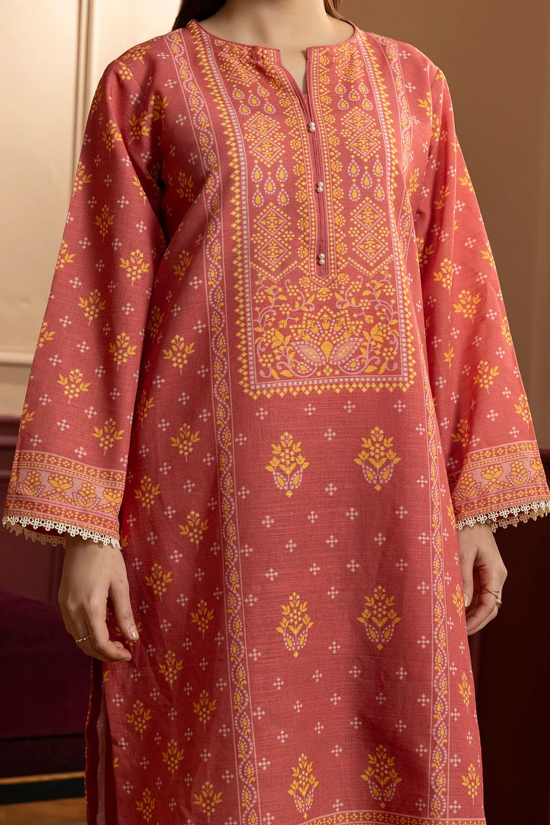 Kurta Shawl Trouser - 2862 - Image 6