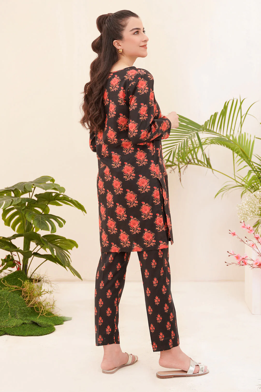 Embroidered Kurta Trouser - 0651 - Image 6
