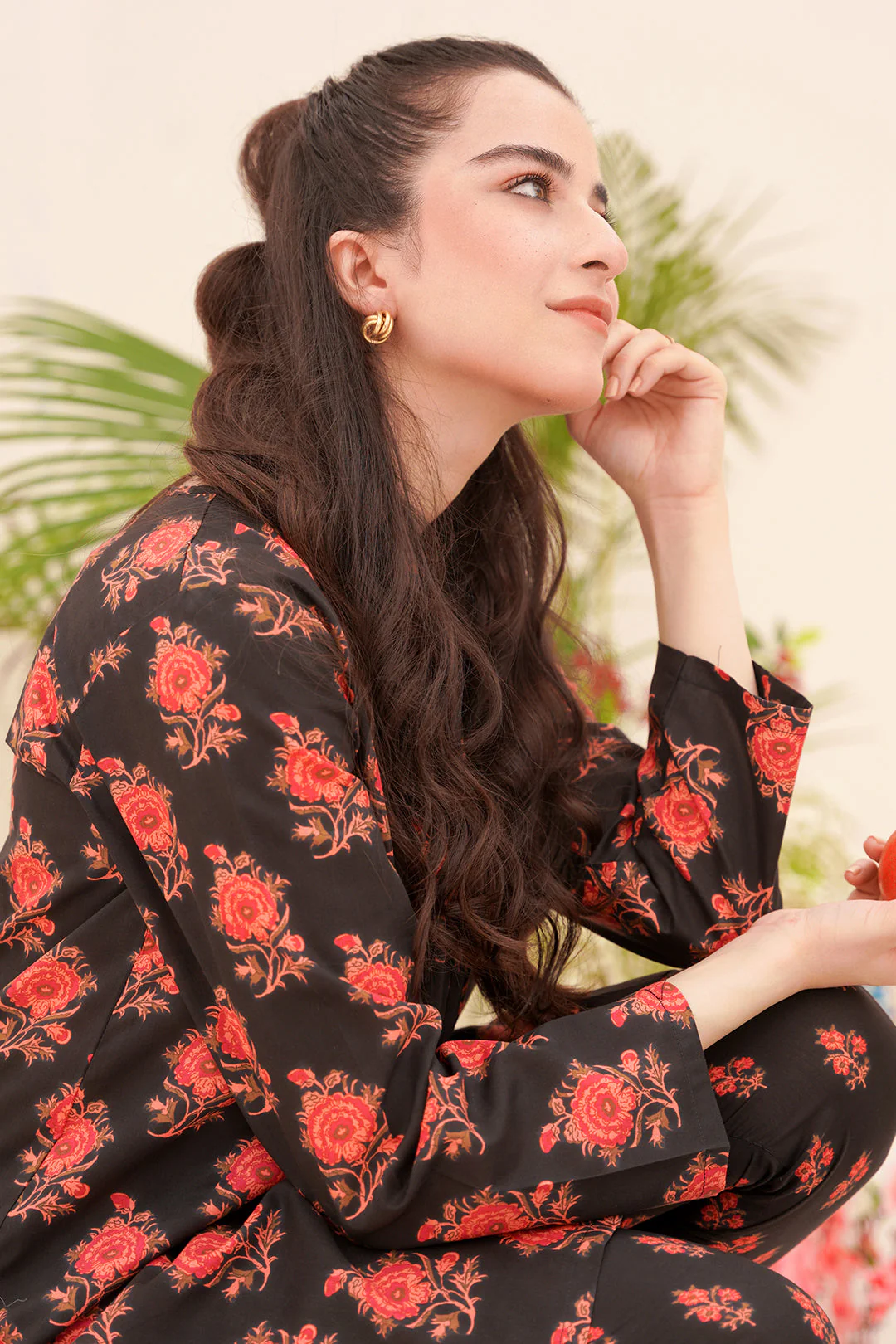 Embroidered Kurta Trouser - 0651 - Image 7