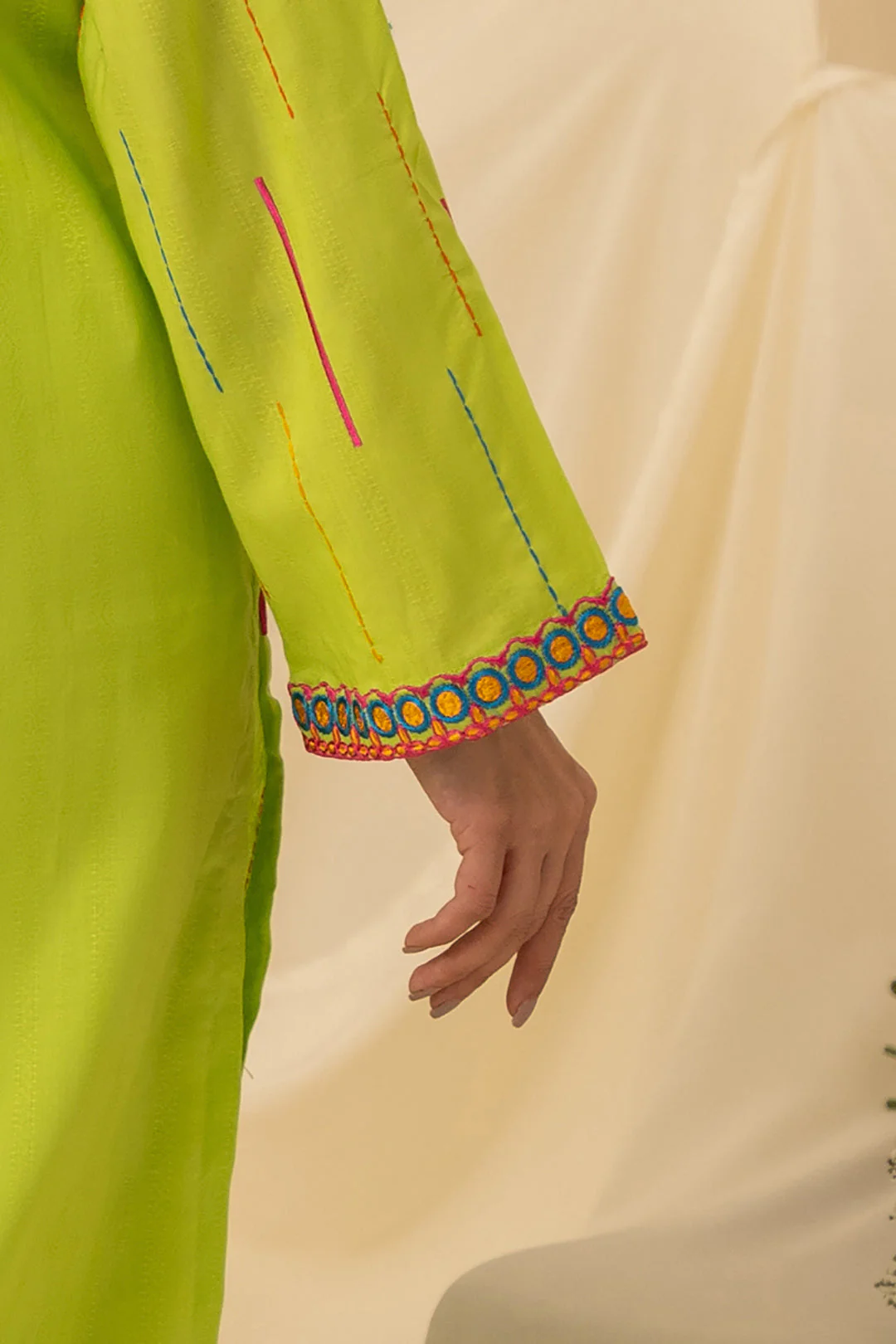 Embroidered Kurta Trouser - 1123 - Image 3