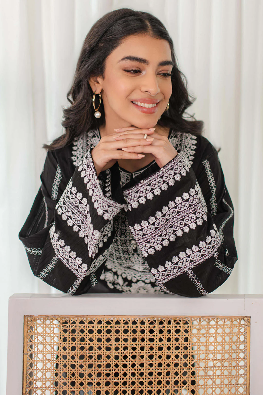 Embroidered Kurta Trouser - 1226