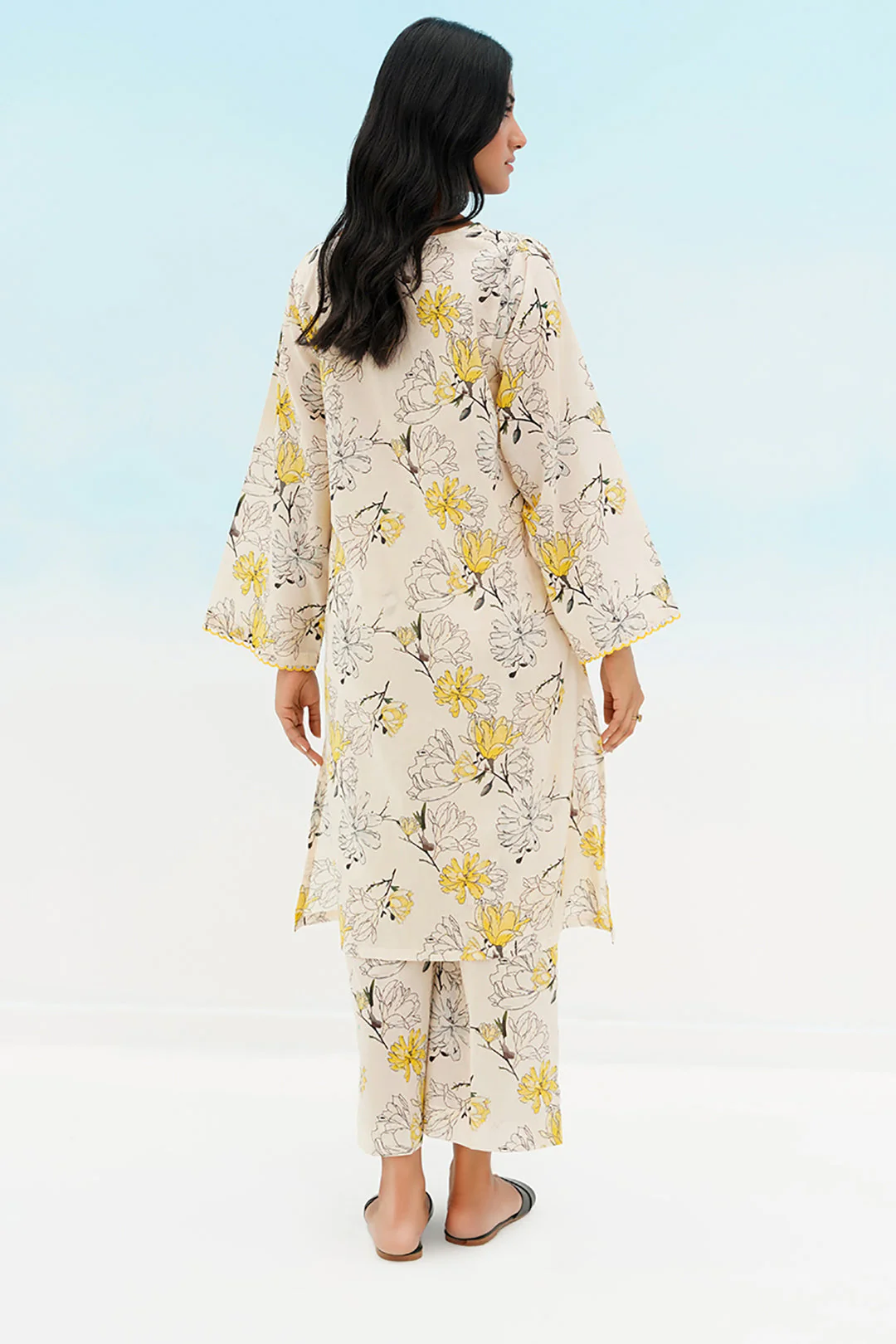 Embroidered Kurta Trouser - 1364 - Image 5