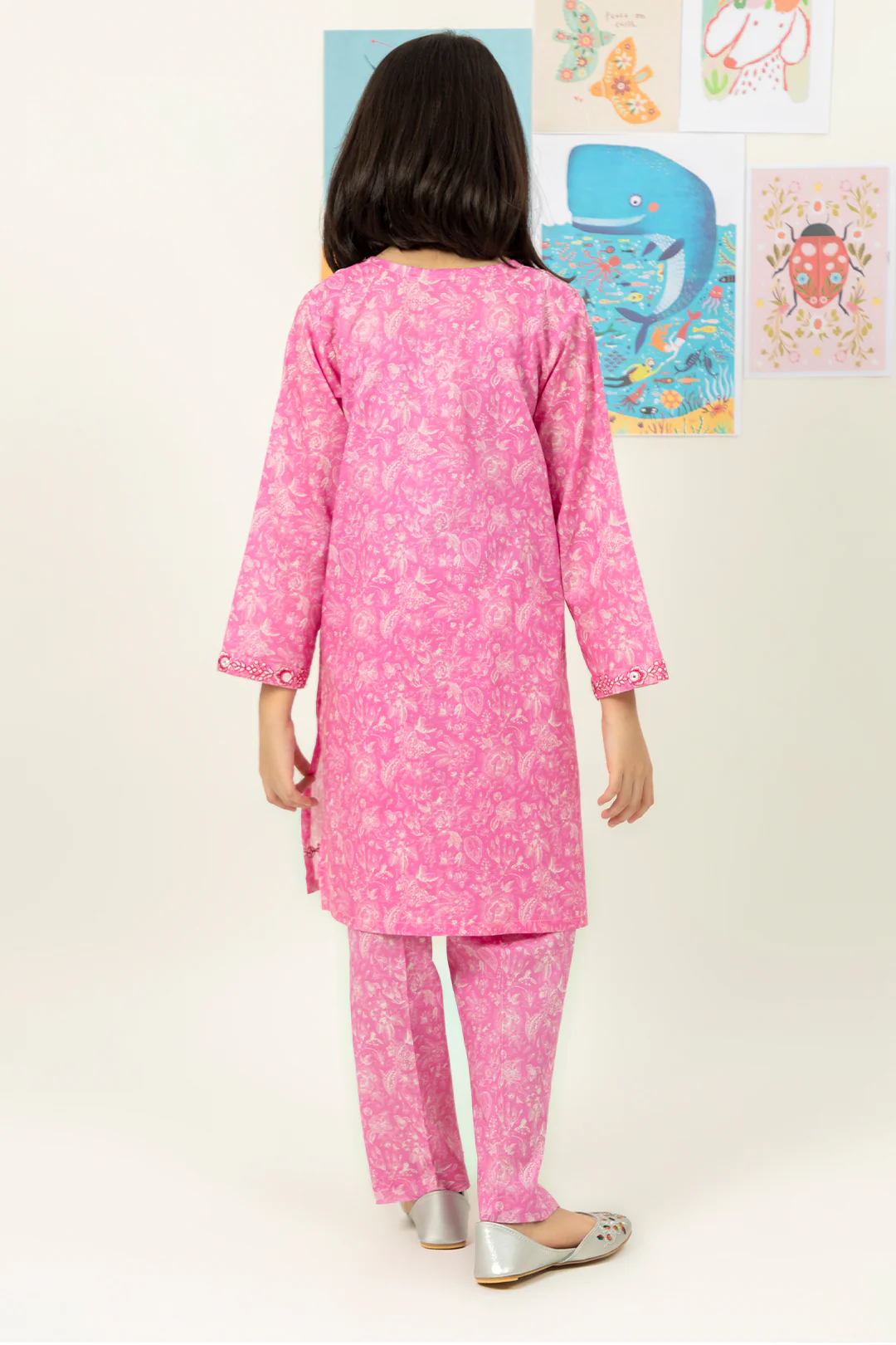 Embroidered Kurta Trouser - 2382 - Image 4