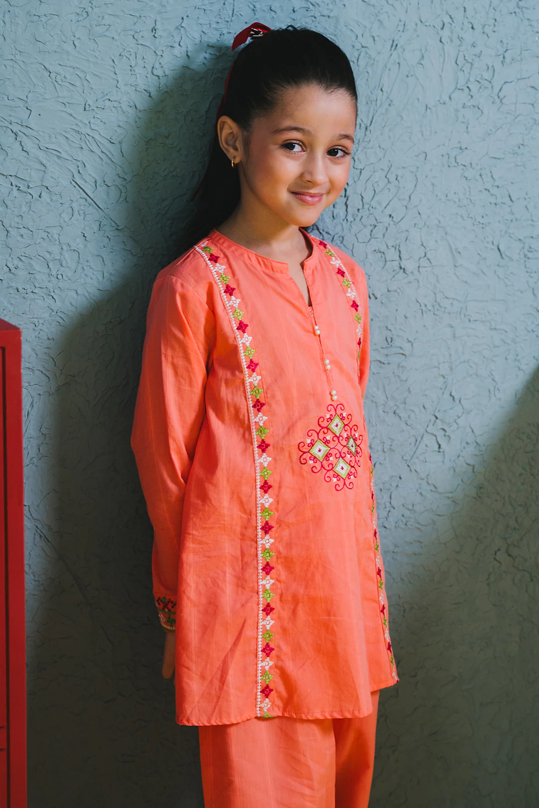 Embroidered Kurta Trouser - 2420 - Image 3
