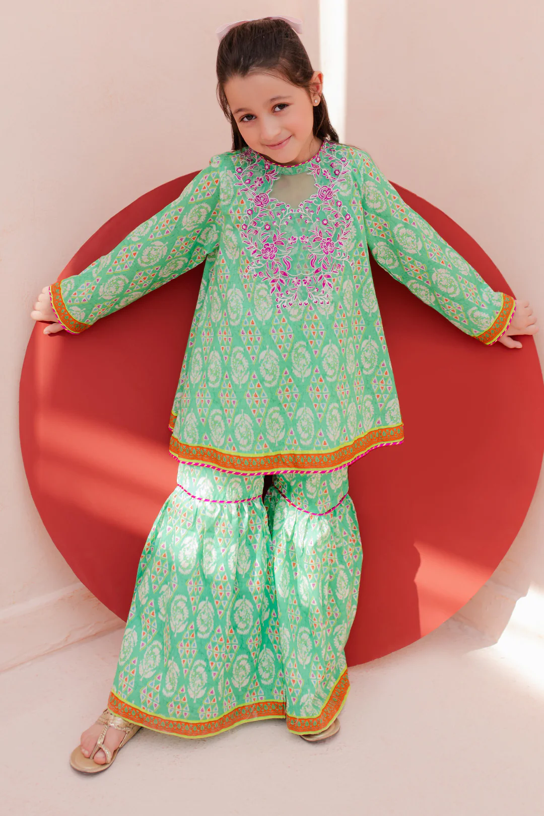 Embroidered Kurta Trouser - 2469 - Image 5