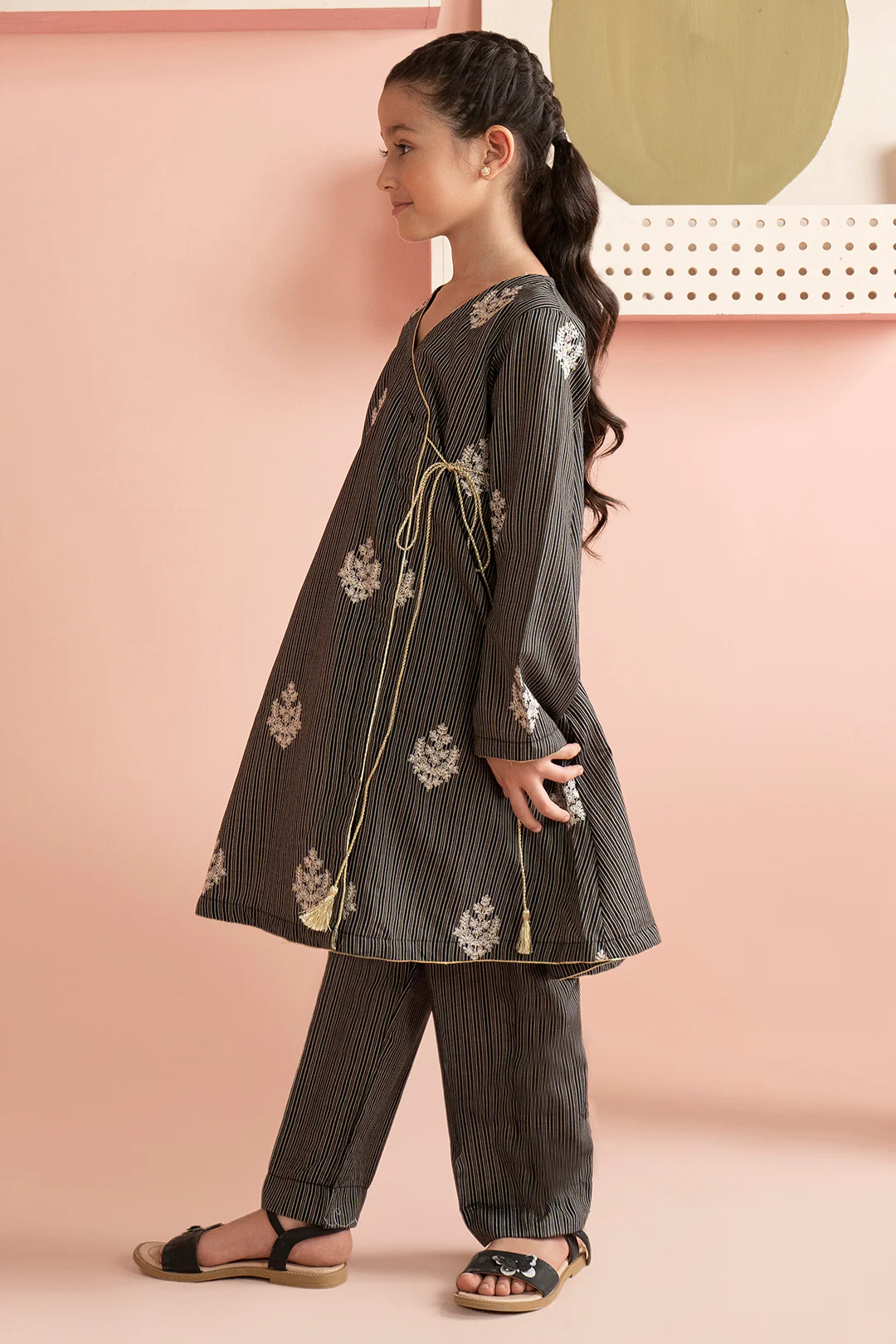 Embroidered Kurta Trouser - 2121 - Image 3
