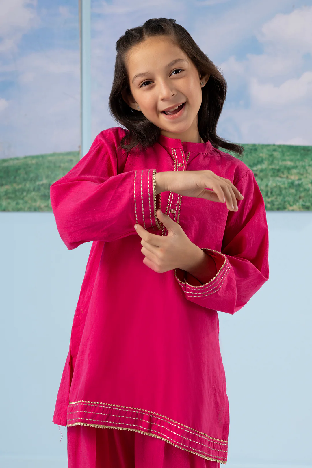 Embroidered Kurta Trouser - 2204 - Image 13