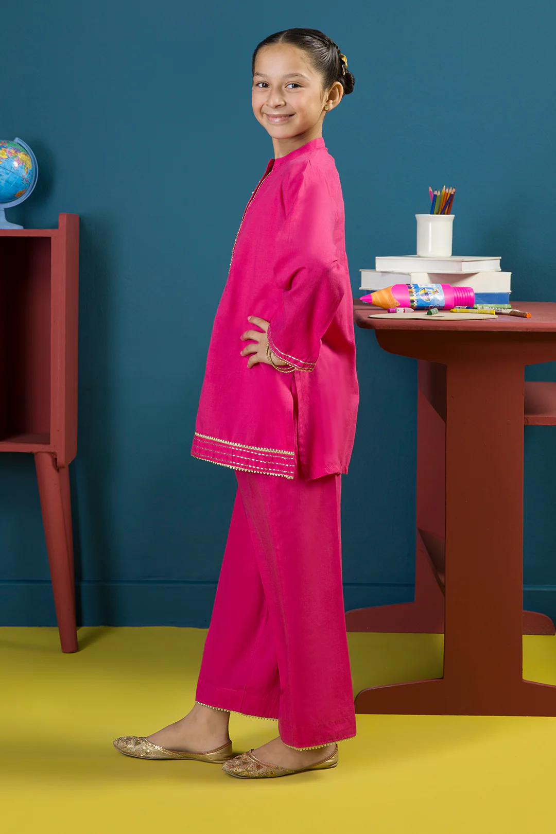 Embroidered Kurta Trouser - 2204 - Image 7
