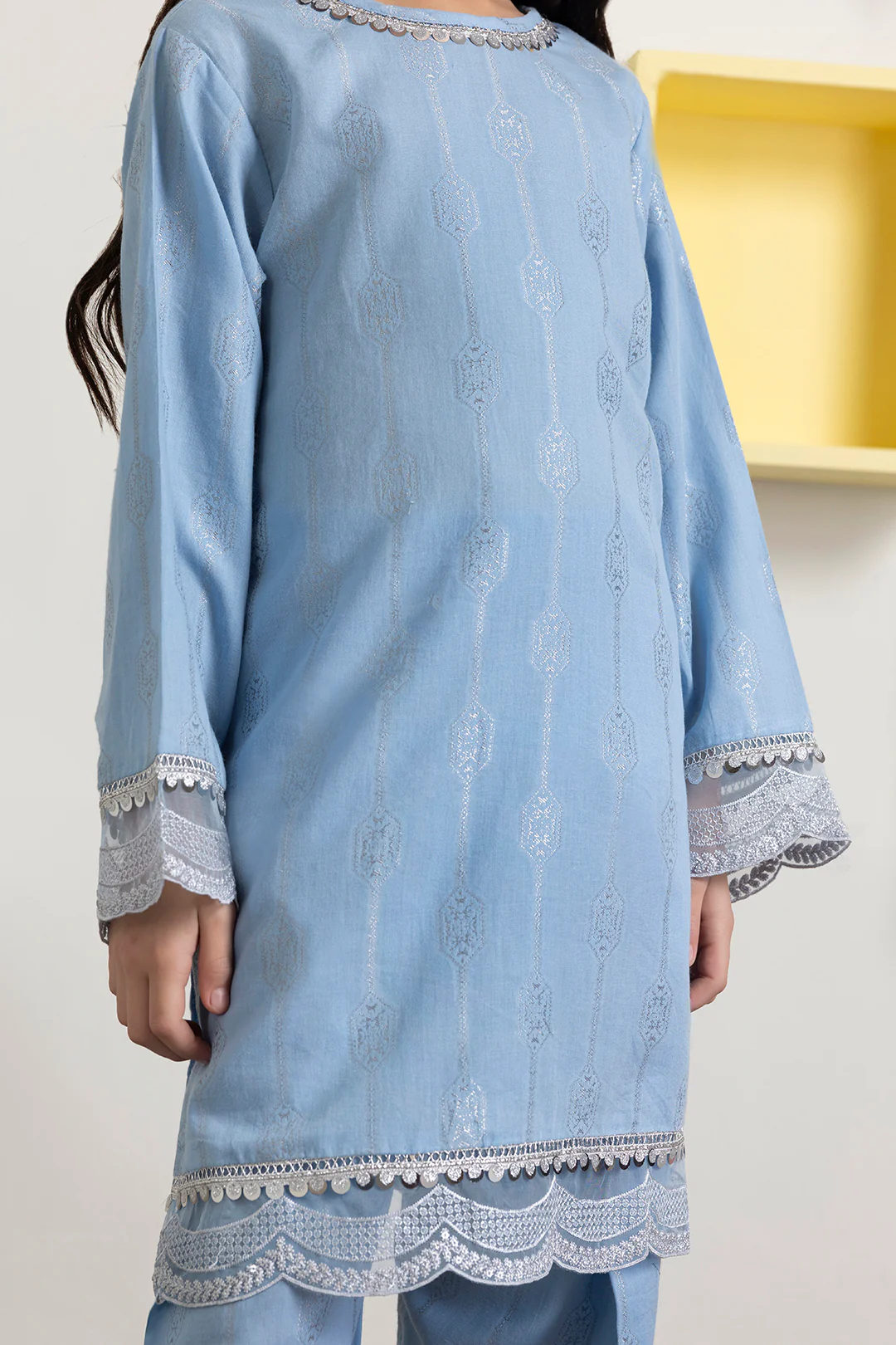 Embroidered Kurta Trouser - 2207 - Image 3