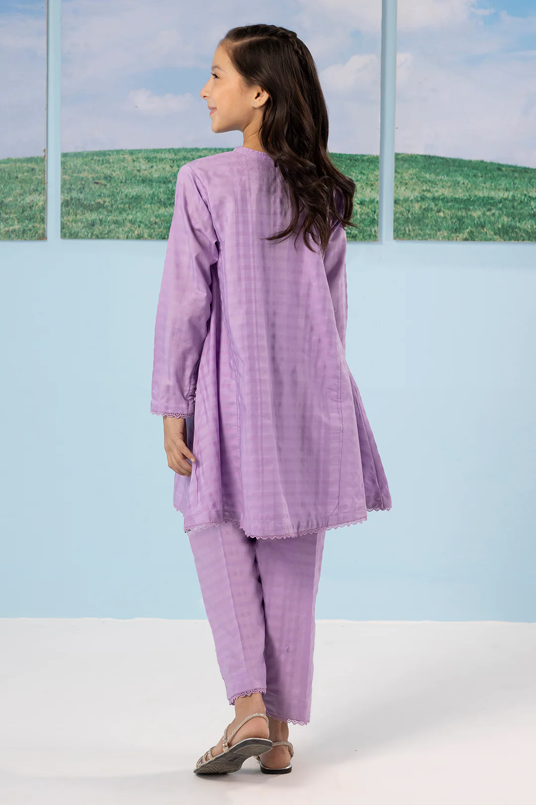 Embroidered Kurta Trouser - 2234 - Image 8