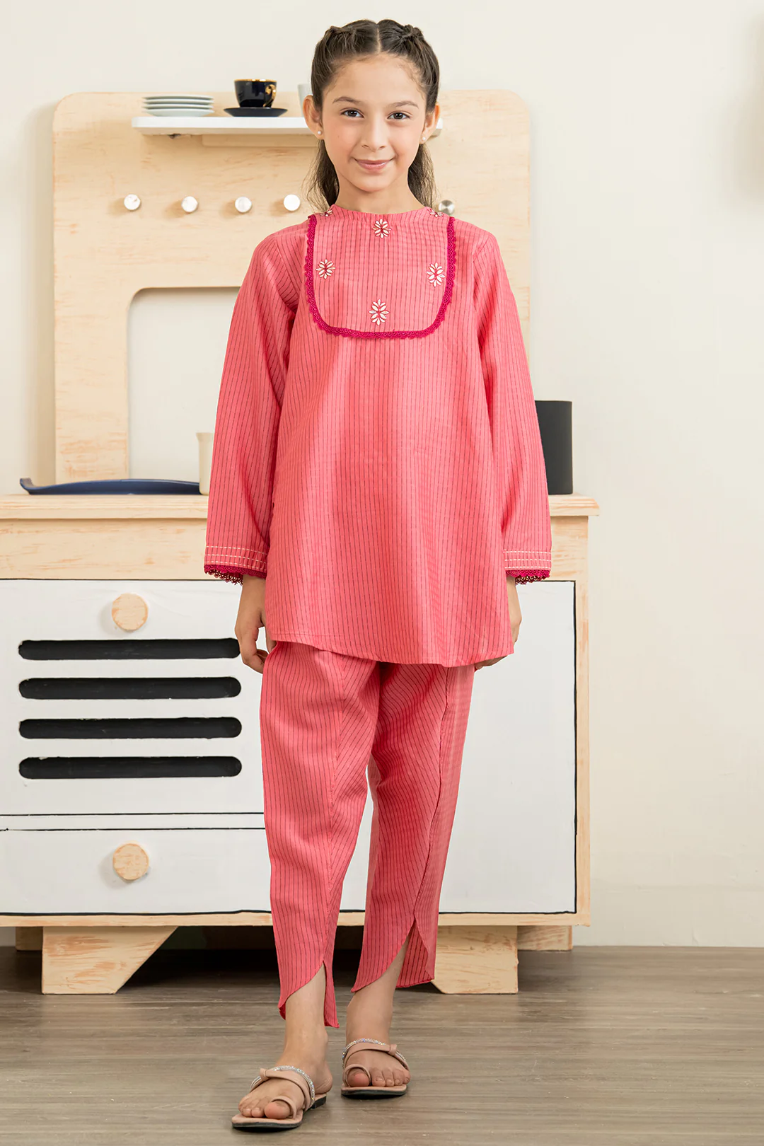 Embroidered Kurta Trouser - 2245