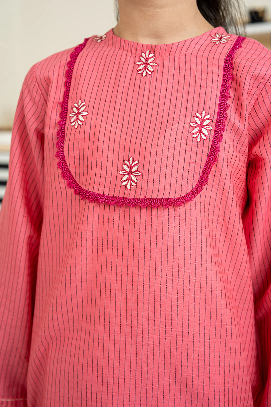 Embroidered Kurta Trouser - 2245 - Image 7