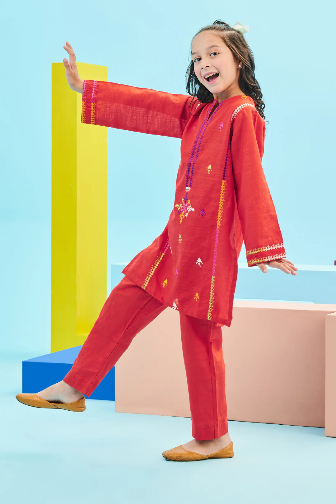 Embroidered Kurta Trouser - 2188 - Image 2