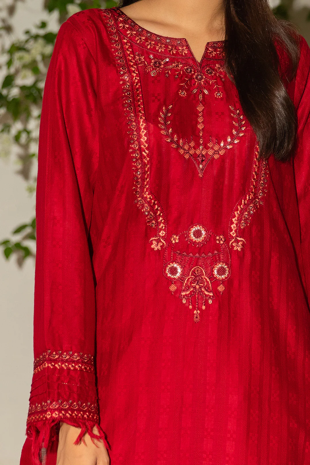 Embroidered Kurta Trouser - 1263 - Image 4