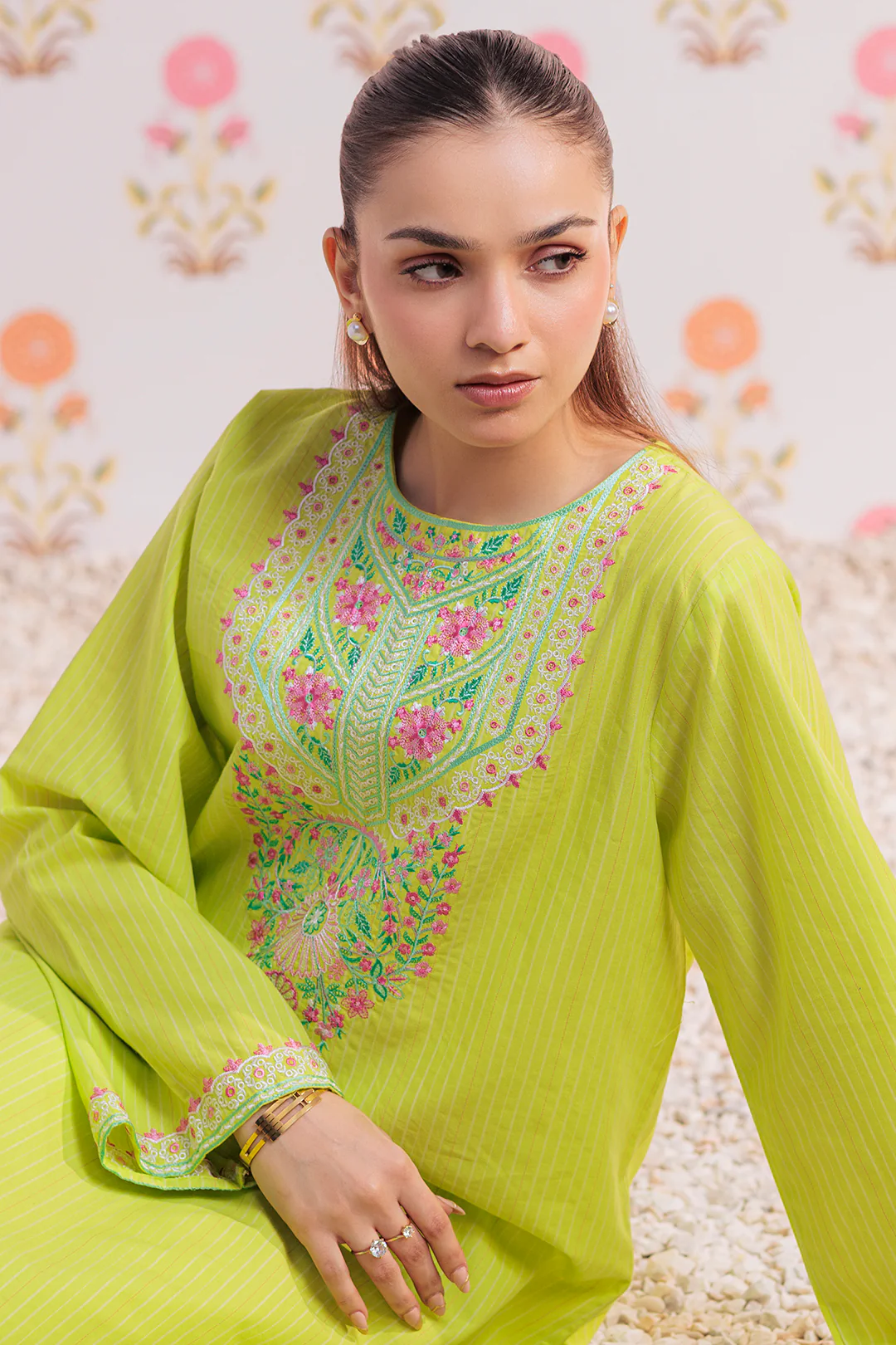Embroidered Kurta Trouser - 2885 - Image 2