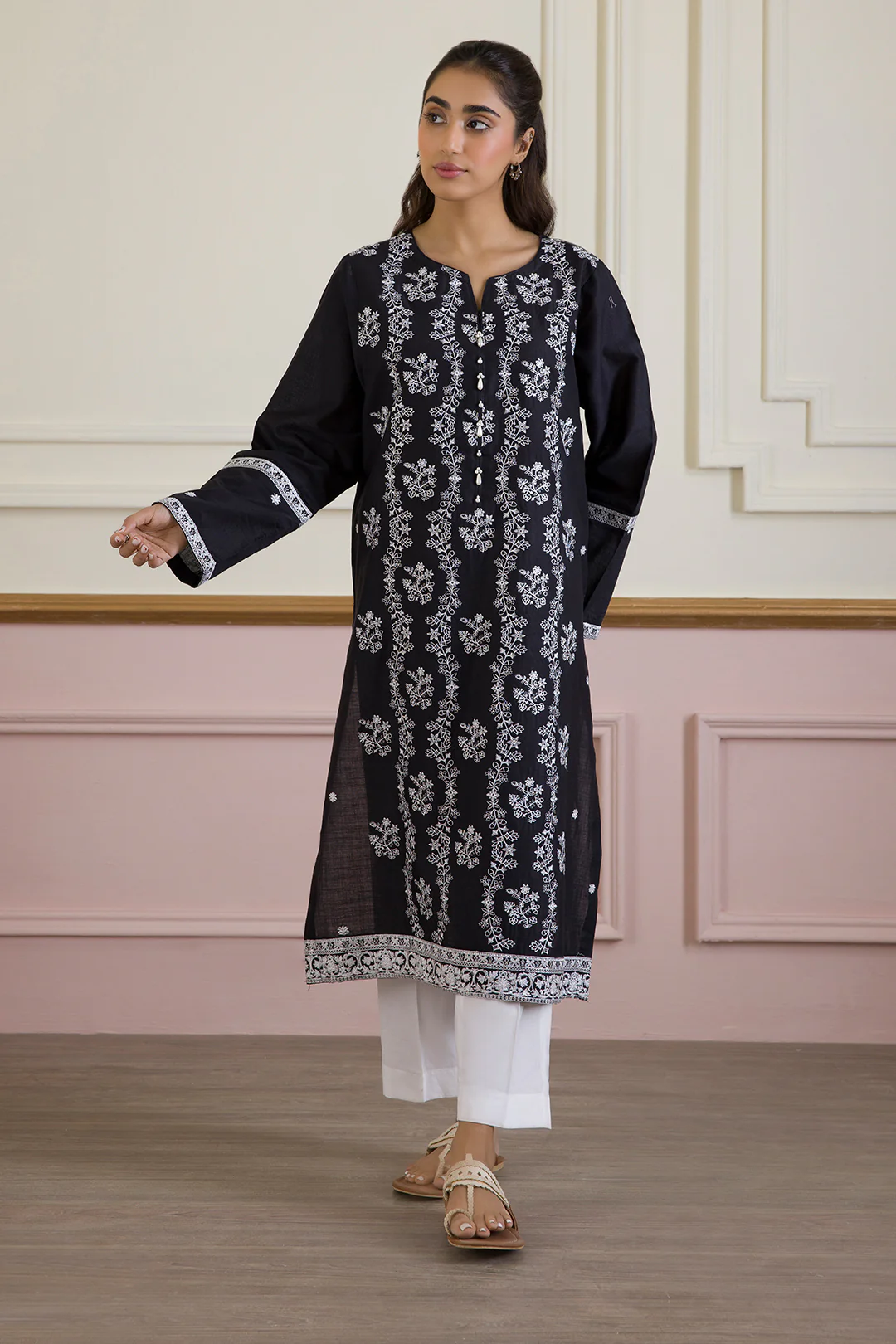 Embroidered Kurta Trouser - 3327 - Image 2
