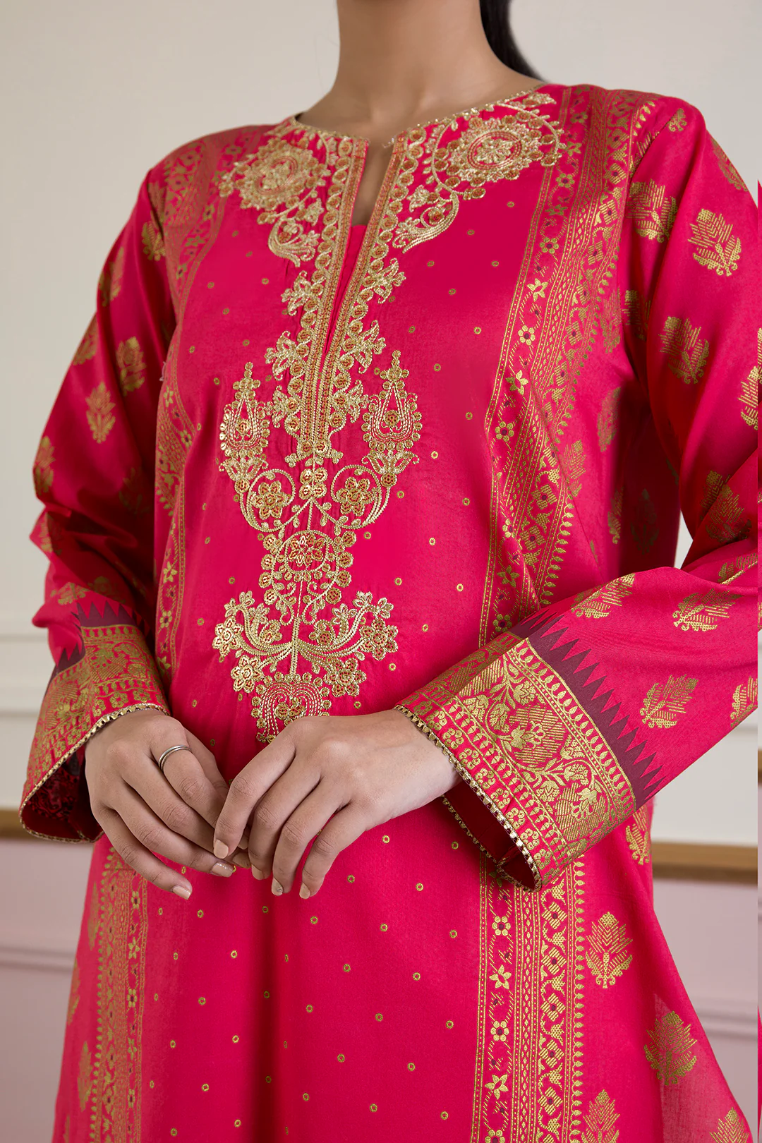 Embroidered Kurta Trouser - 1456 - Image 5