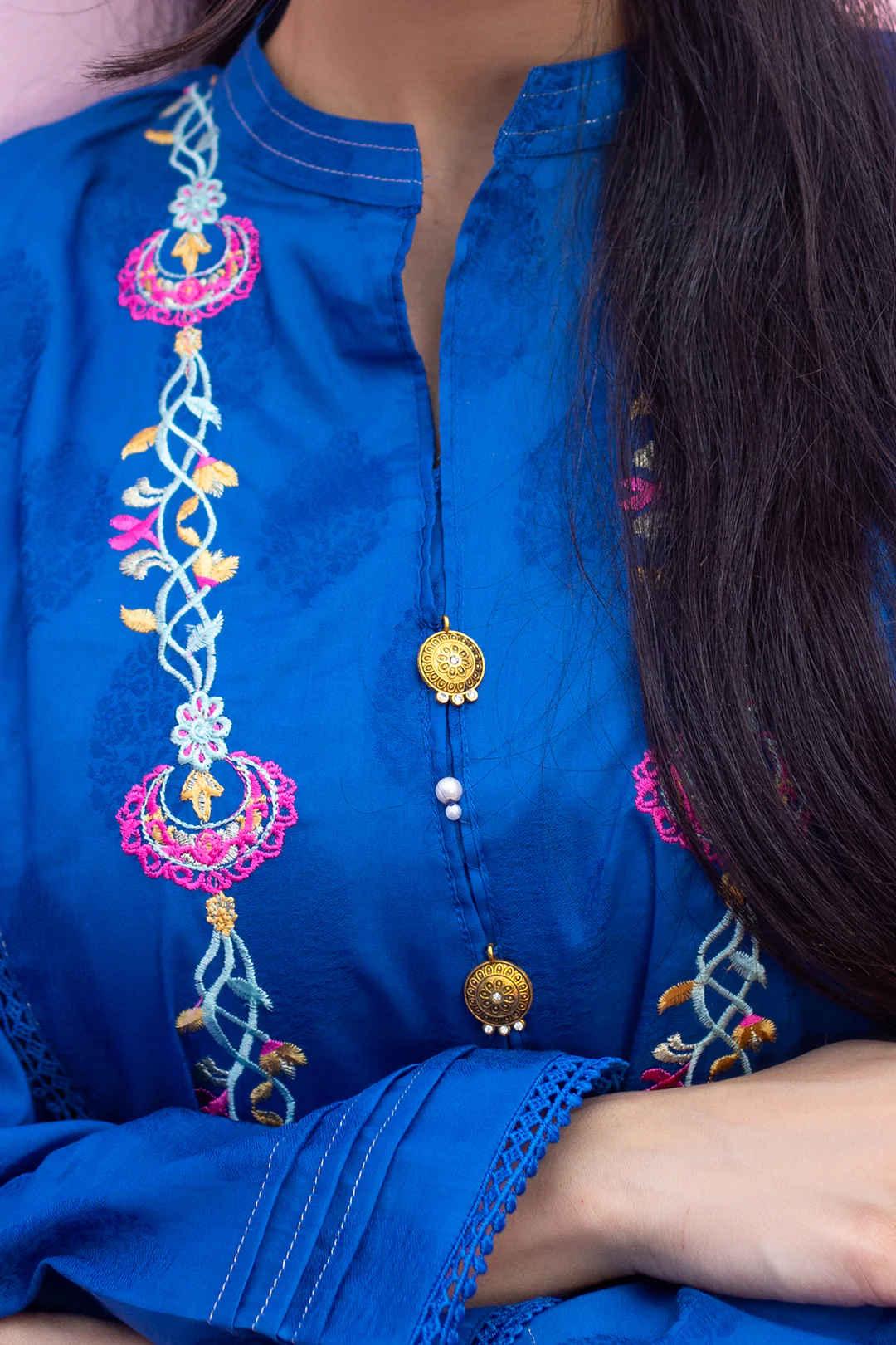 Embroidered Kurta Trouser - 1118 - Image 4