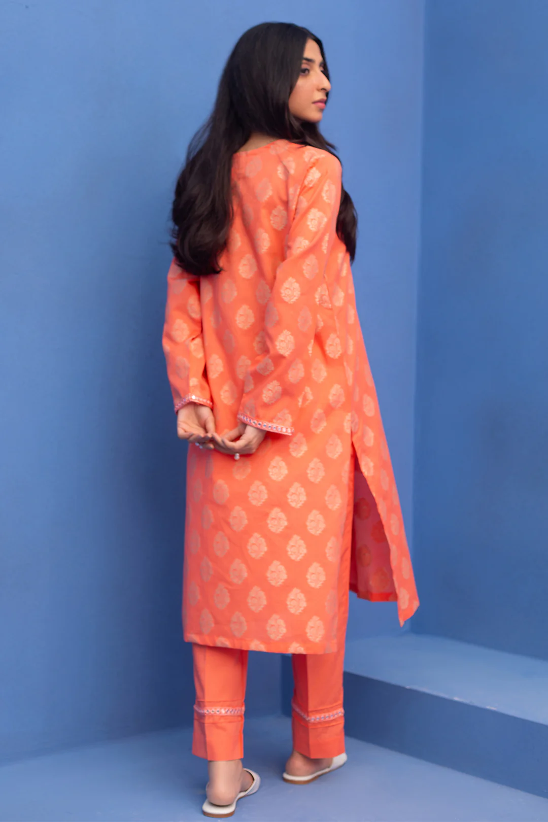 Embroidered Kurta Trouser - 1738 - Image 5
