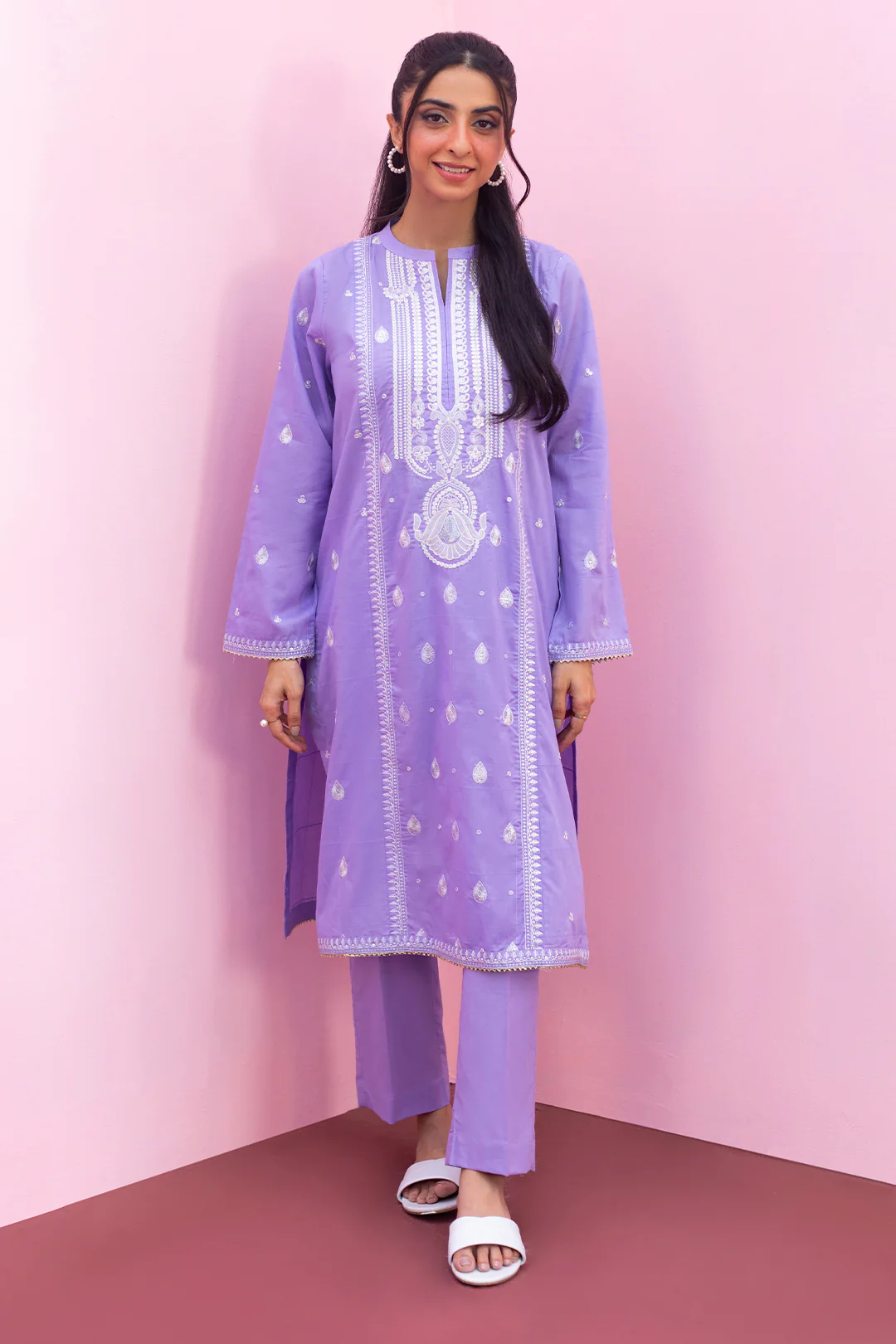 Embroidered Kurta Trouser - 1935 - Image 2