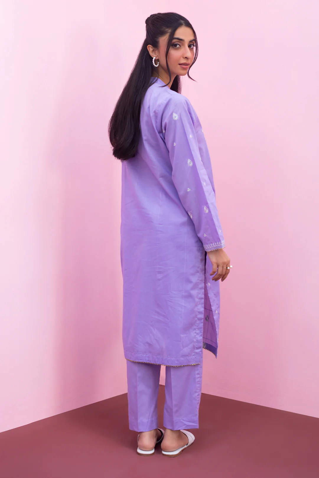 Embroidered Kurta Trouser - 1935 - Image 5