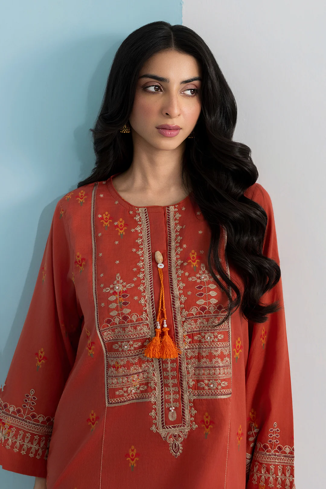 Embroidered Kurta Trouser - 1975 - Image 2