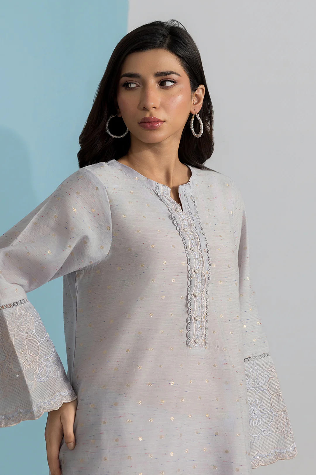 Embroidered Kurta Trouser - 1976 - Image 2