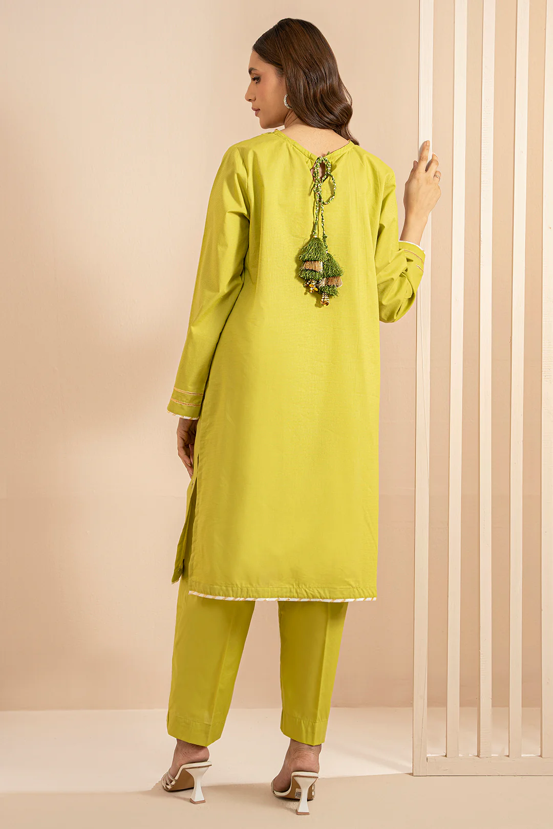 Embroidered Kurta Trouser - 1446 - Image 9