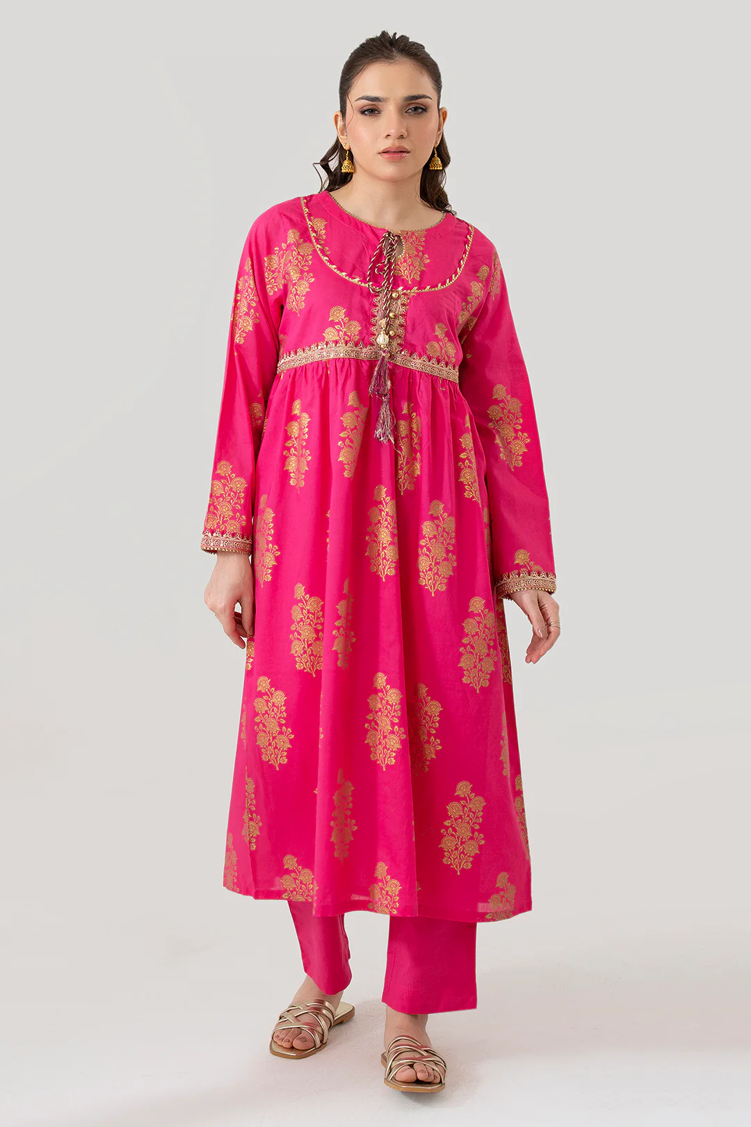 Embroidered Kurta Trouser - 1484 - Image 3