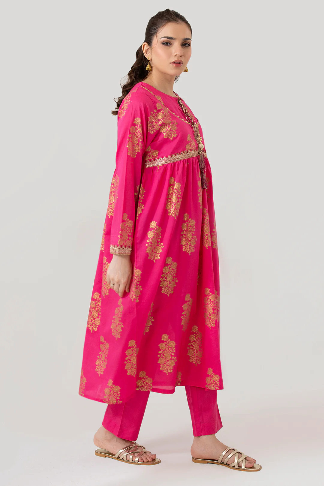 Embroidered Kurta Trouser - 1484 - Image 4