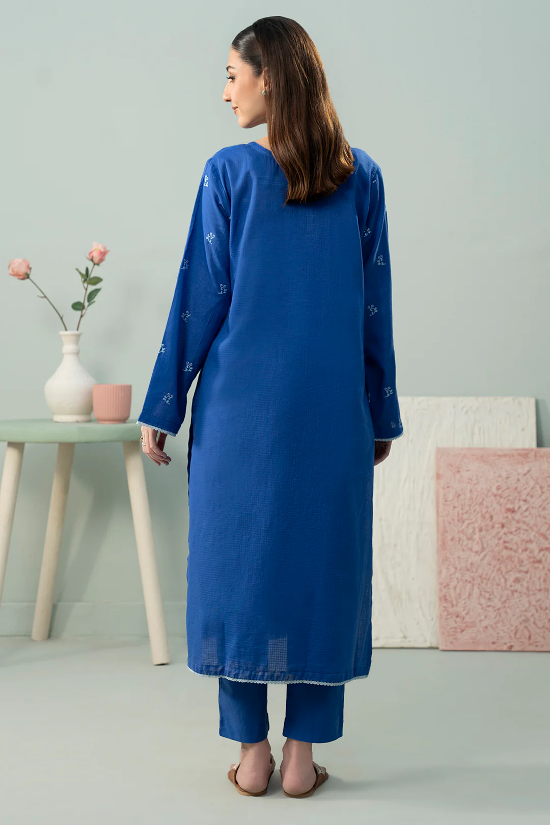 Embroidered Kurta Trouser - 1567 - Image 6