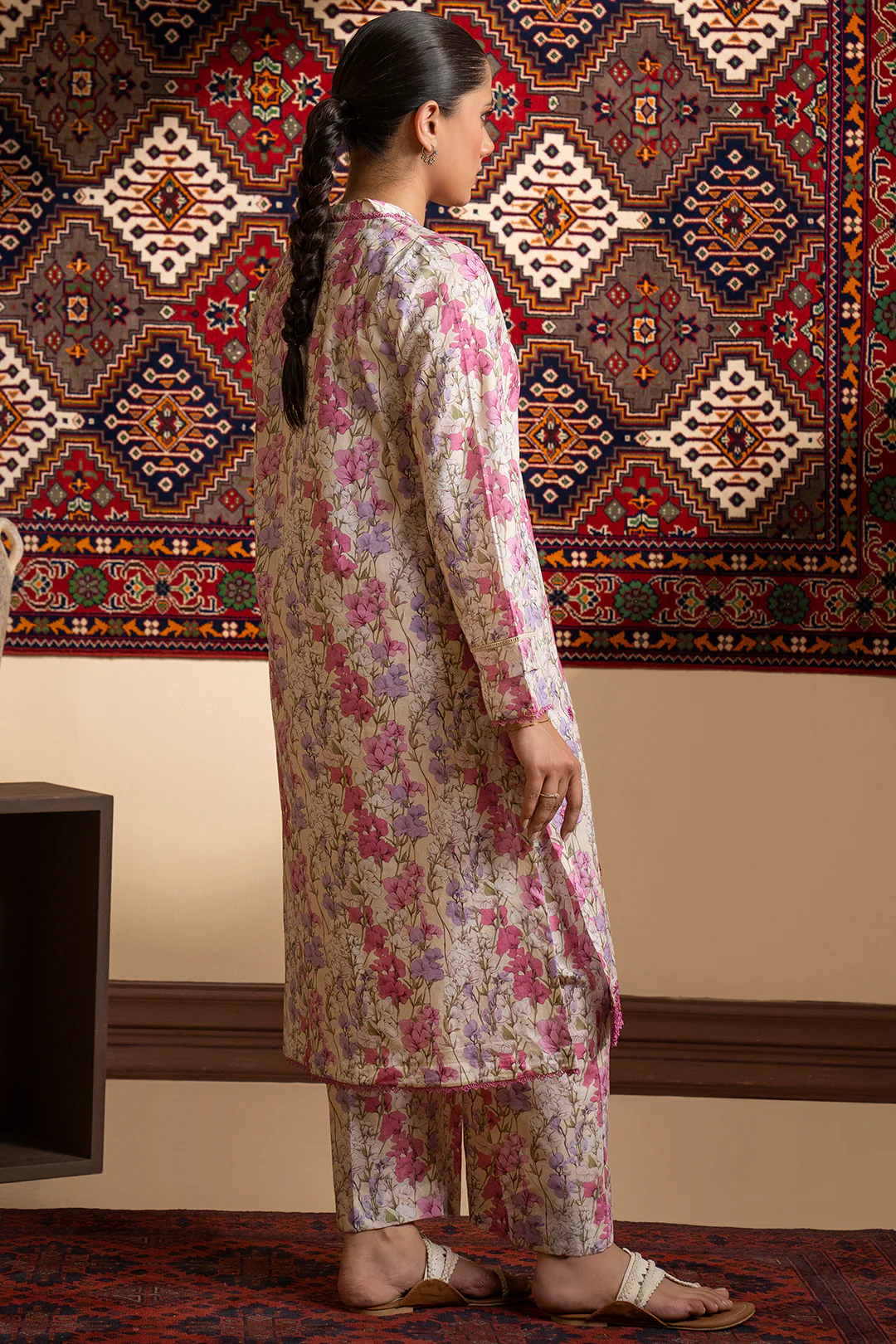 Embroidered Kurta Trouser - 1691 - Image 9