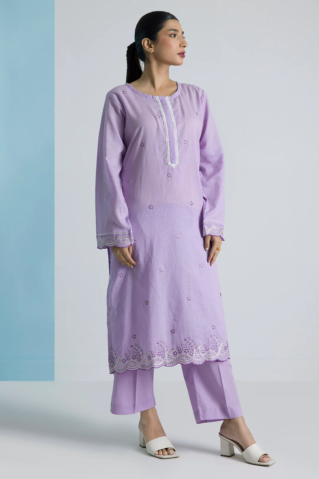 Embroidered Kurta Trouser - 1692 - Image 3