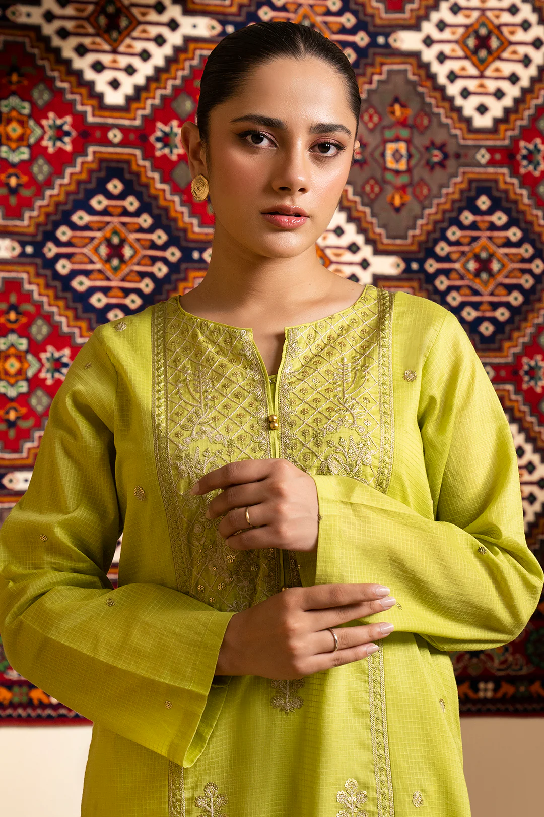 Embroidered Kurta Trouser - 1770 - Image 2