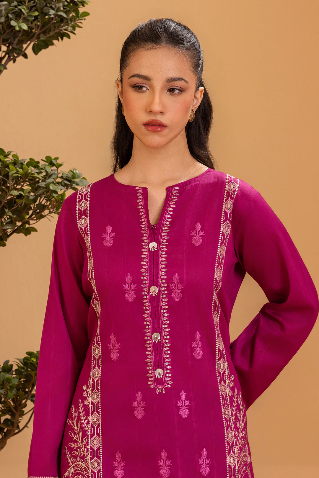 Embroidered Kurta Trouser - 1820 - Image 2