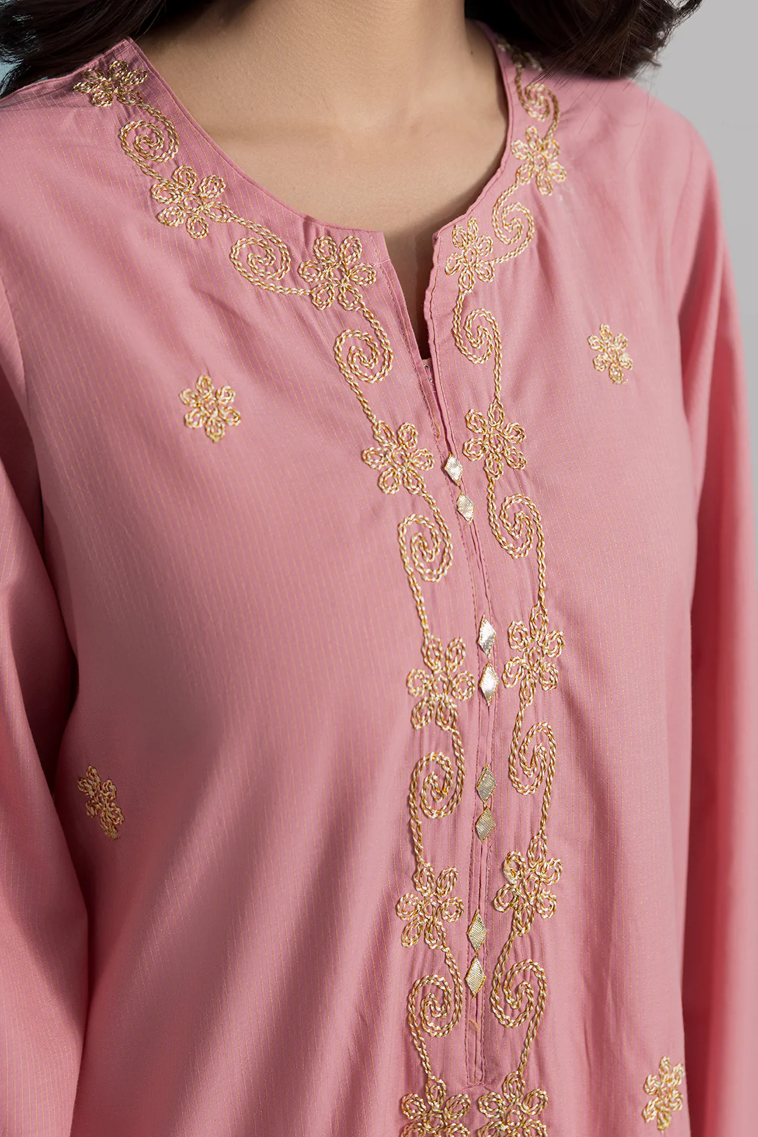 Embroidered Kurta Trouser - 2099 - Image 5