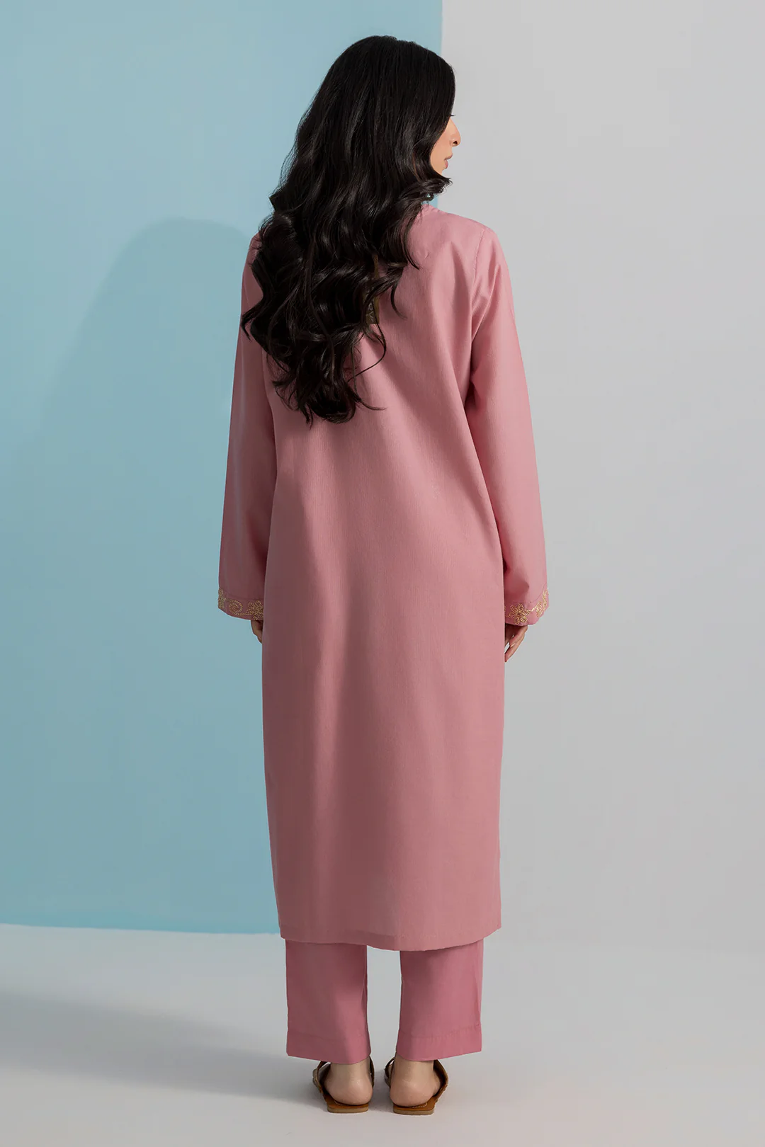 Embroidered Kurta Trouser - 2099 - Image 7