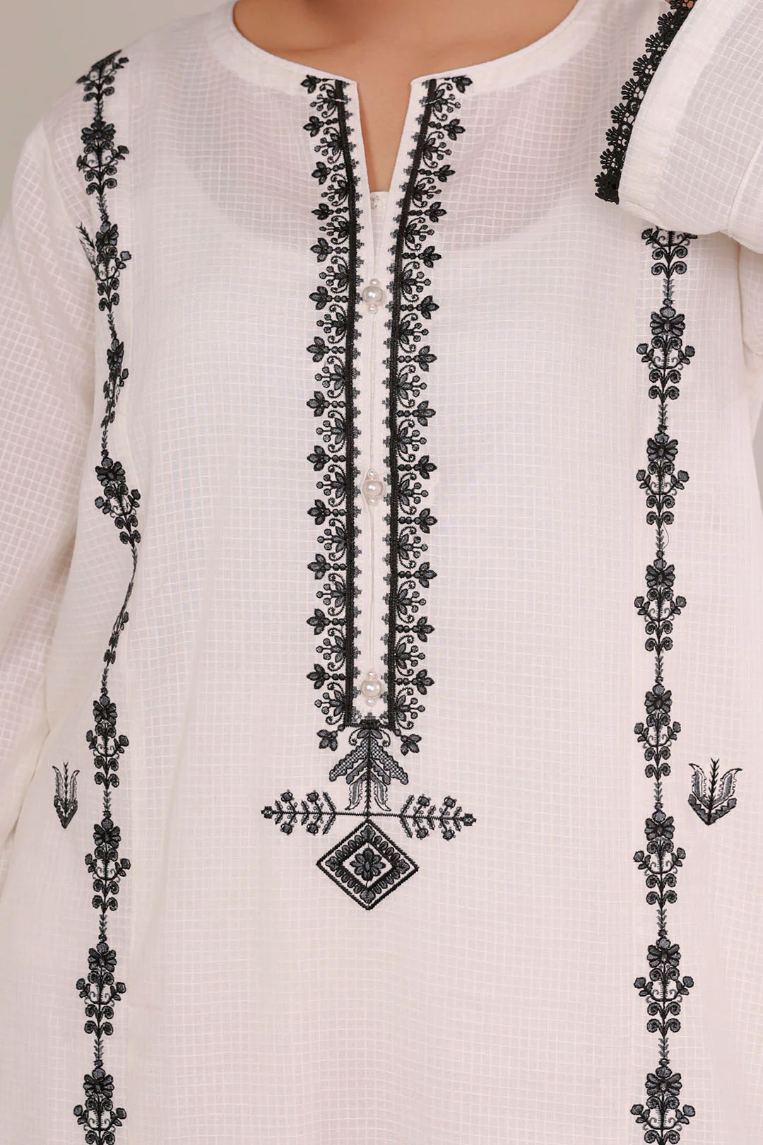 Embroidered Kurta Trouser - 2183 - Image 3