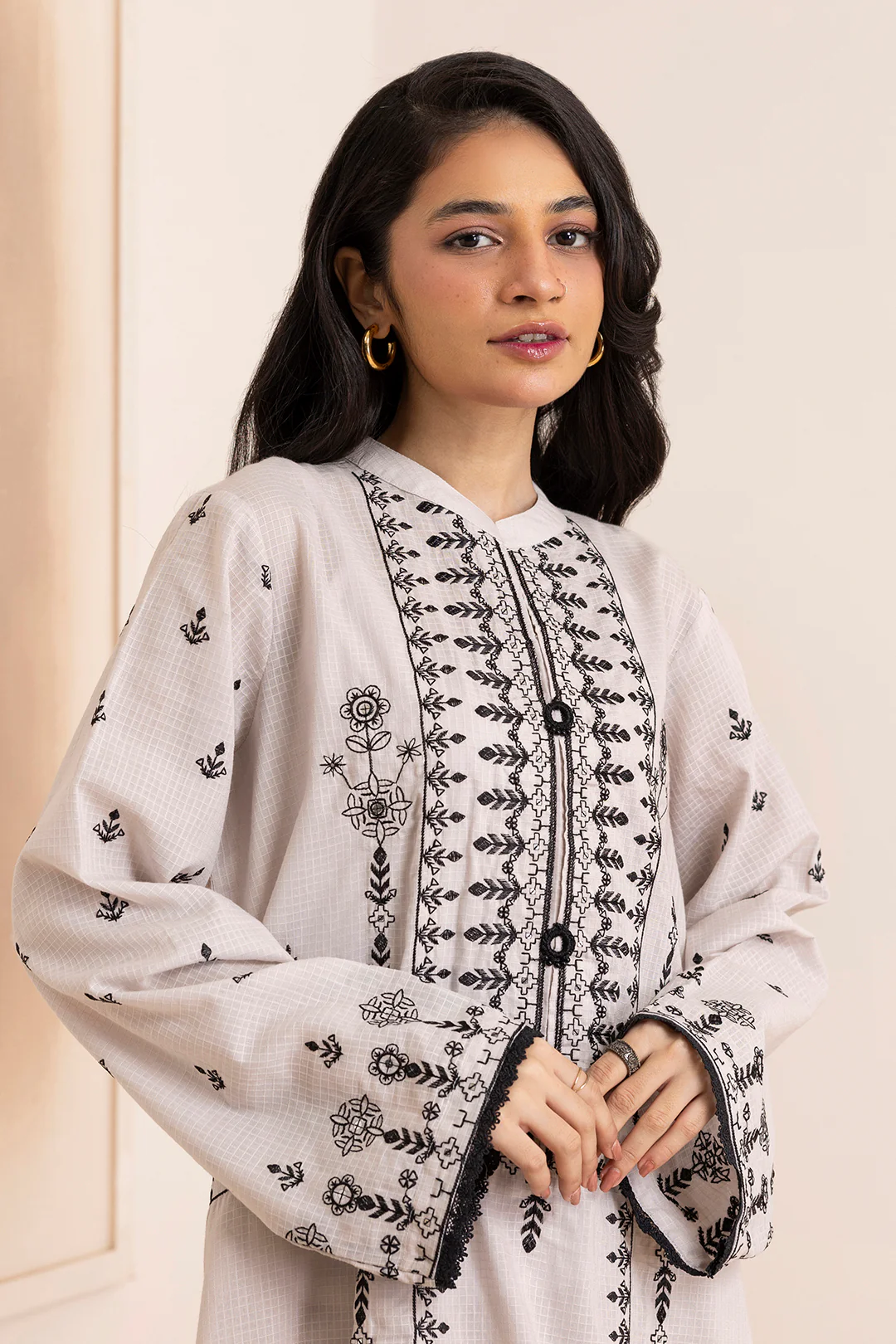 Embroidered Kurta Trouser - 2185 - Image 2