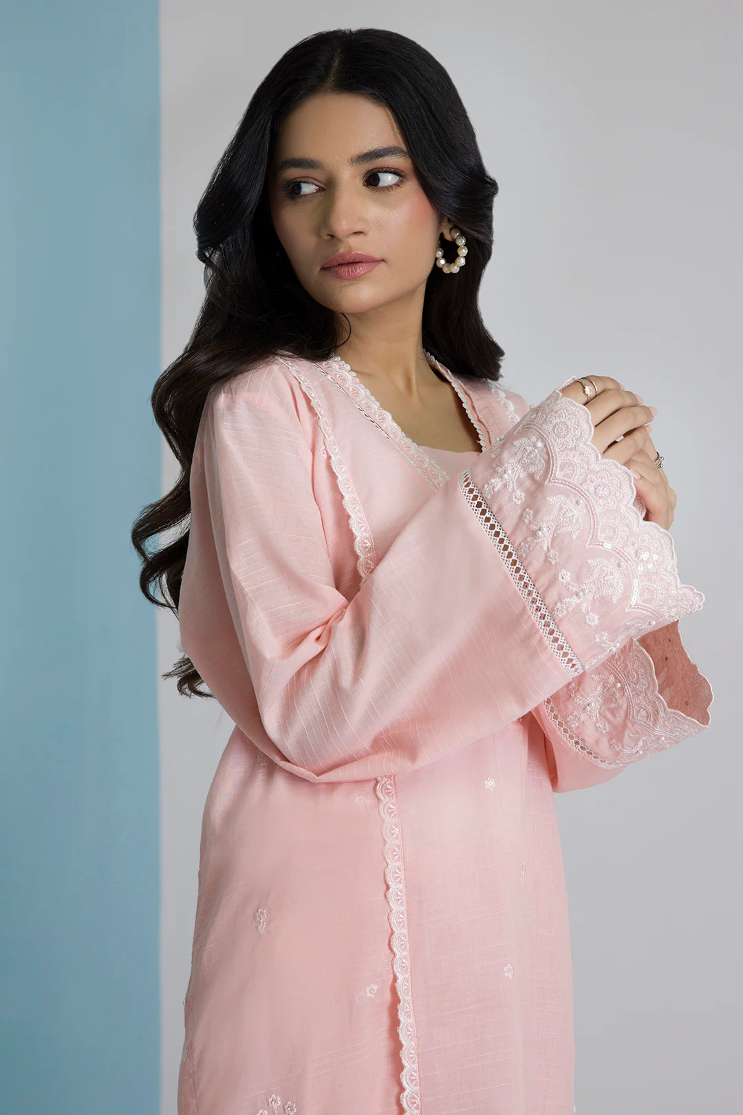 Embroidered Kurta Trouser - 2537 - Image 4
