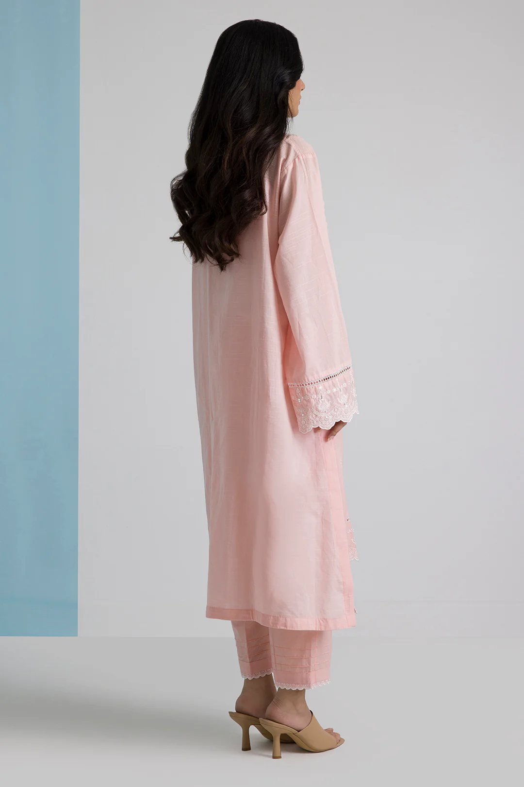 Embroidered Kurta Trouser - 2537 - Image 9