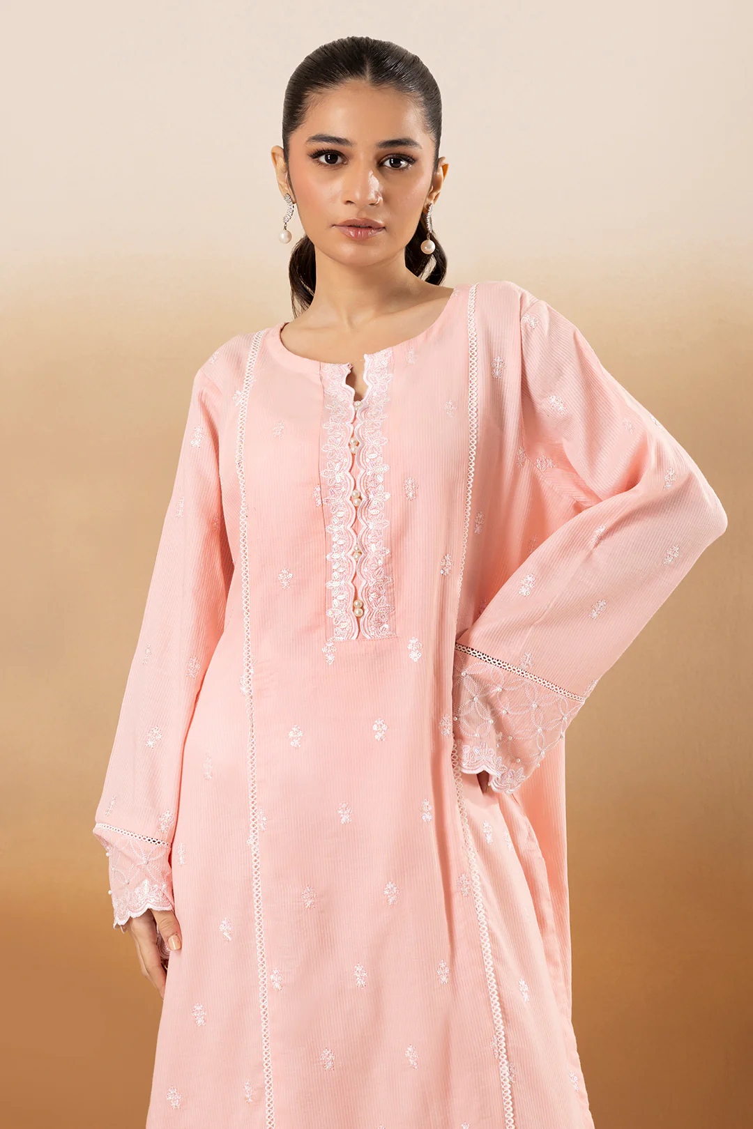 Embroidered Kurta Trouser - 2541 - Image 2