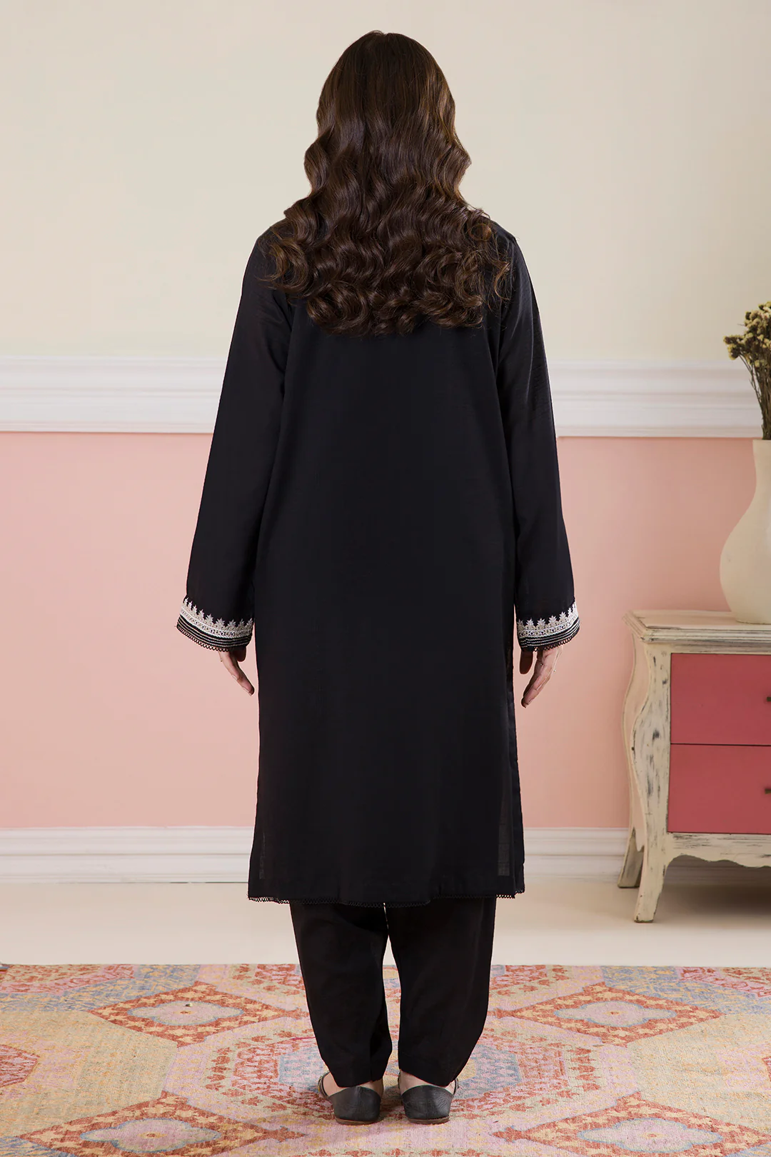 Embroidered Kurta Trouser - 2557 - Image 19